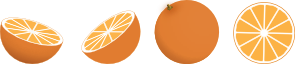 Clip Art of Oranges